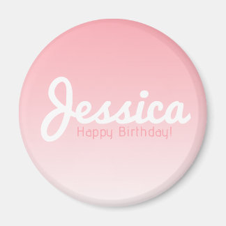 Alles Gute zum Geburtstag, anpassbarer Name | Rose Magnet