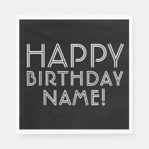 Alles Gute zum Geburtstag & Anpassbarer Name
