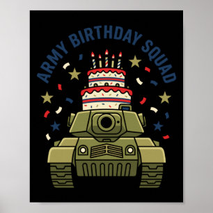 Alles Gute zum Geburtstag Armee-Trupp Militär-Kind Poster