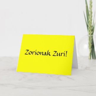 Alles Gute zum Geburtstag auf Basken! Karte