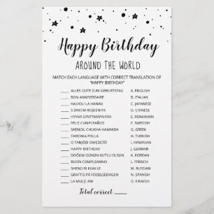 Alles Gute zum Geburtstag auf der ganzen Welt Gebu