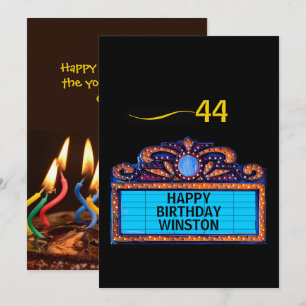 Alles Gute zum Geburtstag auf einer Theaterwerbung