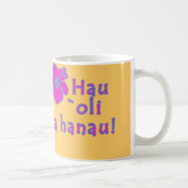 Alles Gute zum Geburtstag auf Hawaiianer Kaffeetasse (Rechts)