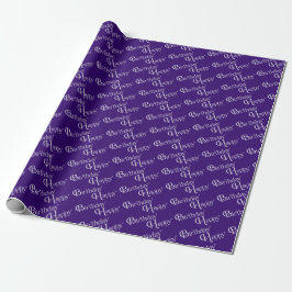 Alles Gute zum Geburtstag auf lila Geschenkpapier