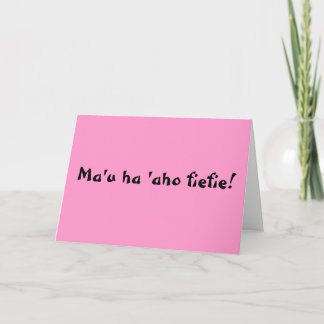 Alles Gute zum Geburtstag auf Tongaer! Karte