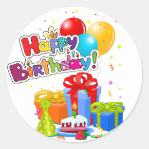 Alles Gute zum Geburtstag Aufkleber