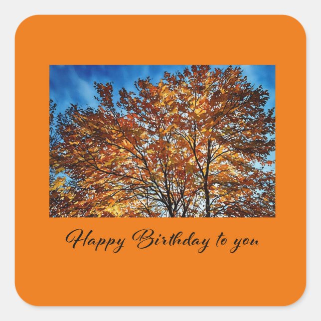 Alles Gute zum Geburtstag Aufkleber (Vorderseite)