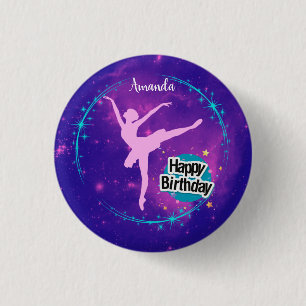 Alles Gute zum Geburtstag Ballerina Galaxy Persona Button