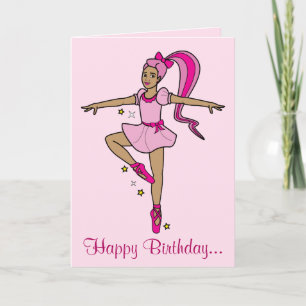 Alles Gute zum Geburtstag, Ballerina-Prinzessin! Karte
