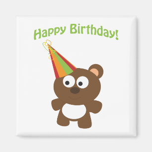 Alles Gute zum Geburtstag! Bär Magnet