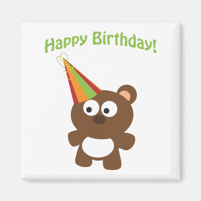 Alles Gute zum Geburtstag! Bär Magnet (Vorne)