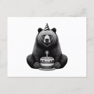 Alles Gute zum Geburtstag Bär Postkarte