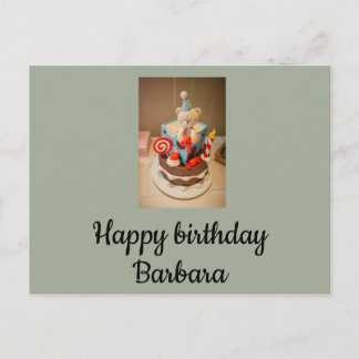 Alles Gute zum Geburtstag Barbara Postkarte