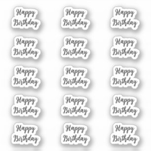 Alles Gute zum Geburtstag Benutzerdefinierte Textf Aufkleber