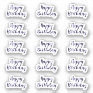 Alles Gute zum Geburtstag Benutzerdefinierter Text Aufkleber