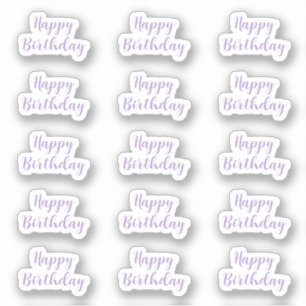 Alles Gute zum Geburtstag Benutzerdefinierter Text Aufkleber