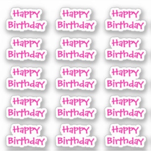 Alles Gute zum Geburtstag Benutzerdefiniertes Alte Aufkleber
