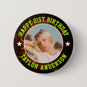 Alles Gute zum Geburtstag Benutzerdefiniertes Foto Button