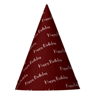 Alles Gute zum Geburtstag Benutzerdefiniertes Text Partyhütchen