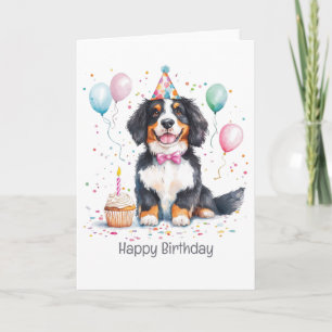 Alles Gute zum Geburtstag Berner Sennenhund Karte