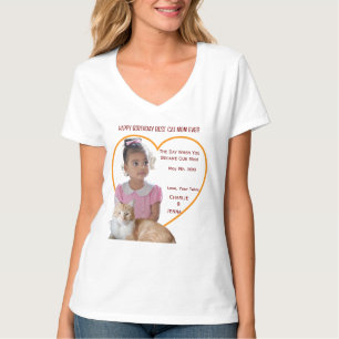 Alles Gute zum Geburtstag Beste Katzenmutter Fotos T-Shirt