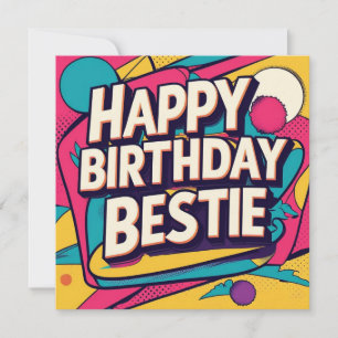 Alles Gute zum Geburtstag Beste - Pop Art Feiertagskarte