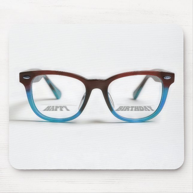 Alles Gute zum Geburtstag Bifocals Mousepad (Vorne)