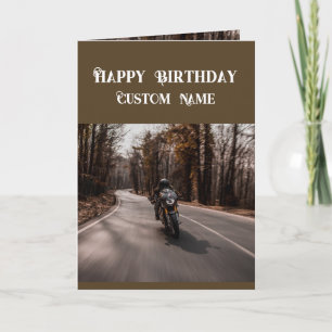 Alles Gute zum Geburtstag Biker Motorrad Benutzerd Karte