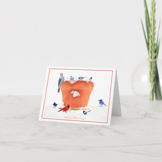 Alles Gute zum Geburtstag (BirdDay) Feiertagskarte (Vorderseite)