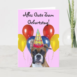 Alles Gute Zum Geburtstag! Birthday Boxer Card Karte