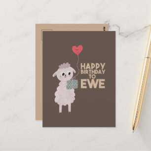 Alles Gute zum Geburtstag bis zum Ende Postkarte