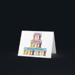 Alles Gute zum Geburtstag bis zum Schritt Grandson Karte<br><div class="desc">Drei Reihen niedlicher Cartoon-Katzen stehend sich auf ihren Hinterpaaren mit Bannern,  die "Happy Birthday to a very specicial step Enkel" sagen.</div>