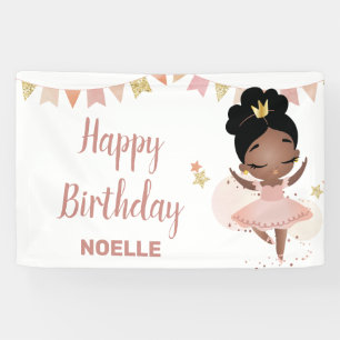 Alles Gute zum Geburtstag! Black Princess Ballerin Banner