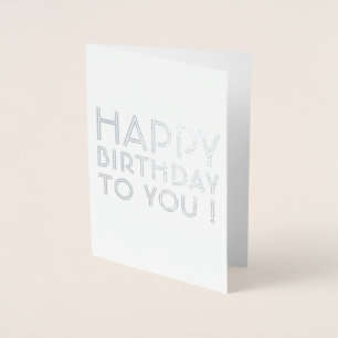 Alles Gute zum Geburtstag! Blanko-Innenseite Folienkarte