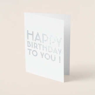 Alles Gute zum Geburtstag! Blanko-Innenseite Folienkarte