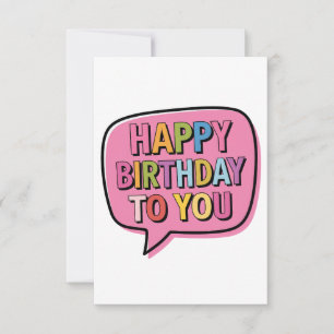 Alles Gute zum Geburtstag Blase Dankeskarte