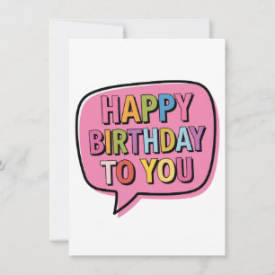 Alles Gute zum Geburtstag Blase Dankeskarte