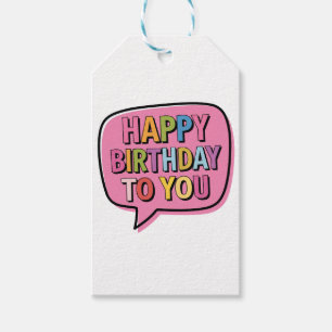 Alles Gute zum Geburtstag Blase Geschenkanhänger