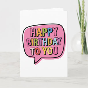 Alles Gute zum Geburtstag Blase Karte