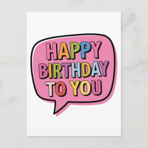 Alles Gute zum Geburtstag Blase Postkarte
