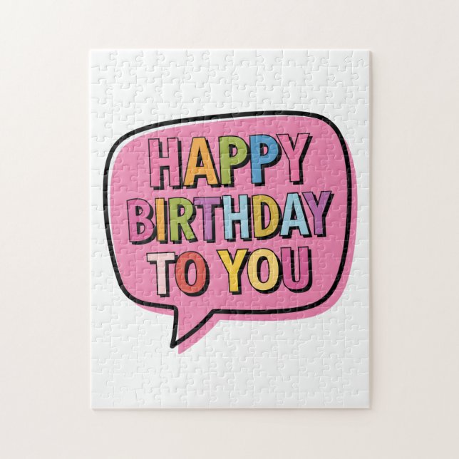 Alles Gute zum Geburtstag Blase Puzzle (Vertikal)