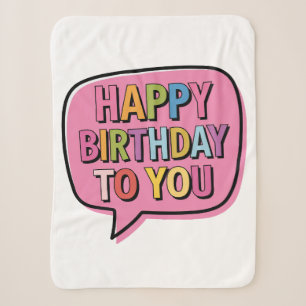 Alles Gute zum Geburtstag Blase Sherpadecke
