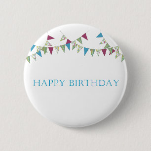 Alles Gute zum Geburtstag - Blau Button