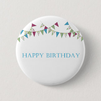 Alles Gute zum Geburtstag - Blau Button