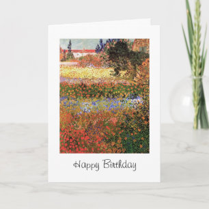 Alles Gute zum Geburtstag, blühender Garten Karte