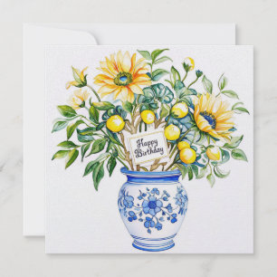 Alles Gute zum Geburtstag & Blumenstrauß Feiertags Feiertagskarte