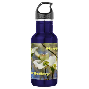 Alles Gute zum Geburtstag - Blüten des Hartriegels Trinkflasche