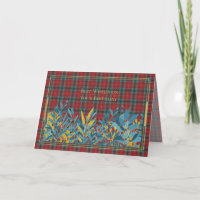 Alles Gute zum Geburtstag British Columbia Tartan