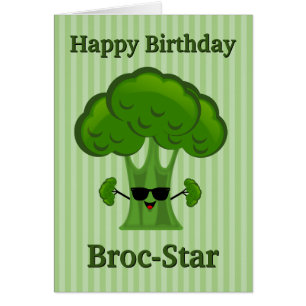 Alles Gute zum Geburtstag Broc-Star Brokkoli