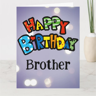 Alles Gute zum Geburtstag Bruder Benutzerdefiniert Karte